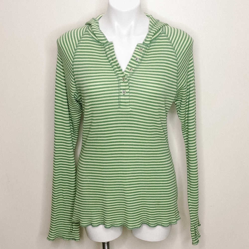🦄 Horny Toad Striped Long Sleeve Hooded Thermal